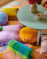 VELVET PEA CUSHION in Mango Daiquiri from the amazing range of Kip & Co