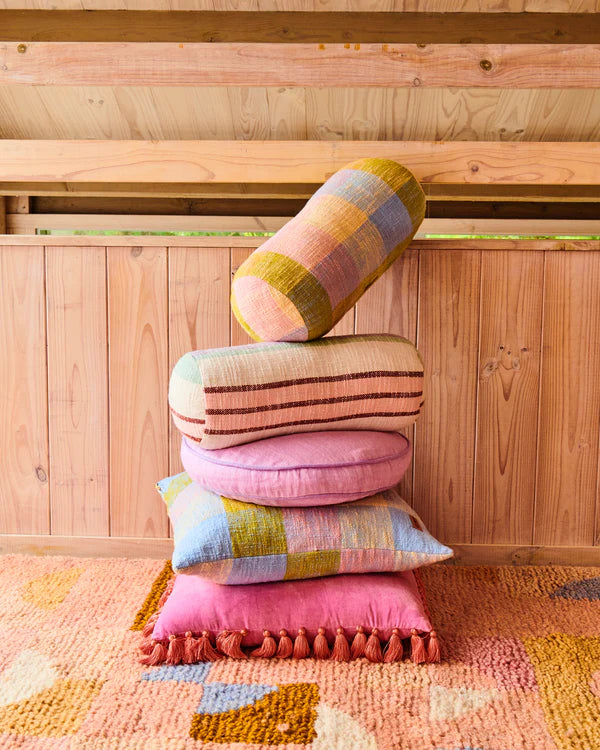 WOVEN CUSHION in Corfu Tartan from the amazing range of Kip & Co