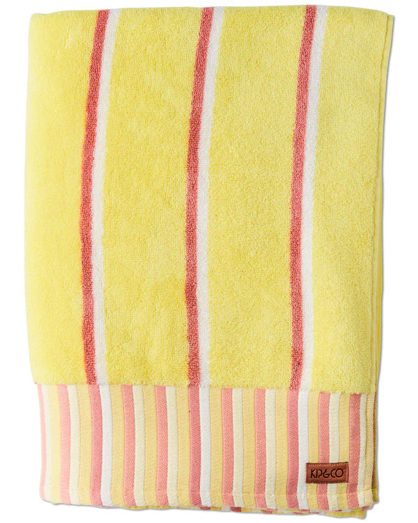 TERRY BEACH TOWEL in Pina Colada from the amazing range of Kip & Co