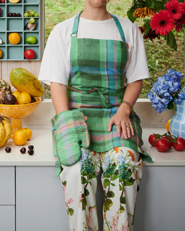 OVEN MITT in Jewel of the Nile Tartan from the amazing range of Kip & Co products