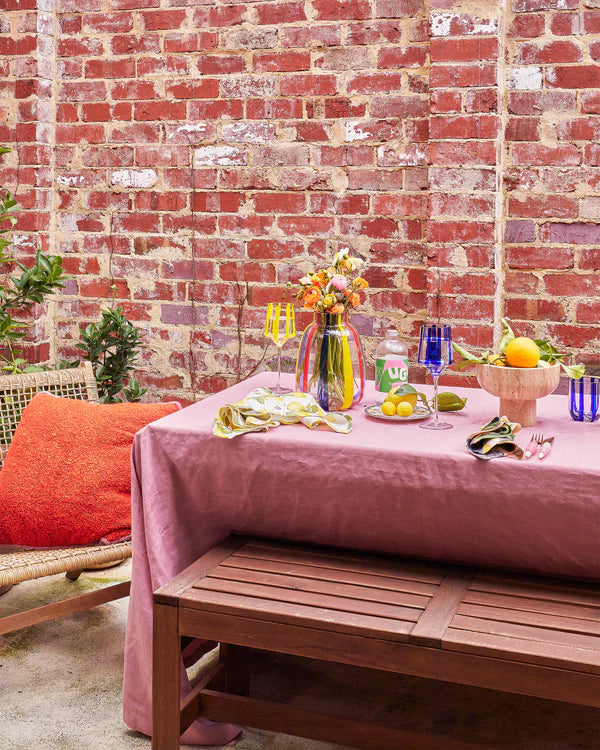 LINEN TABLECLOTH in Peony from the amazing range of Kip & Co