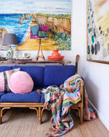 VELVET PEA CUSHION | Dusty Rose - Darling & Domain