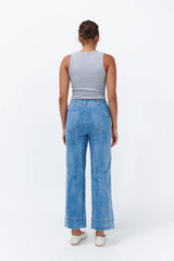 CELESTE PANT in 70s Blue from Kireina