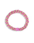 KKNEKKI ORIGINAL HAIR TIES | Bubblegum Beige Glitter Stripe KKNEKKI