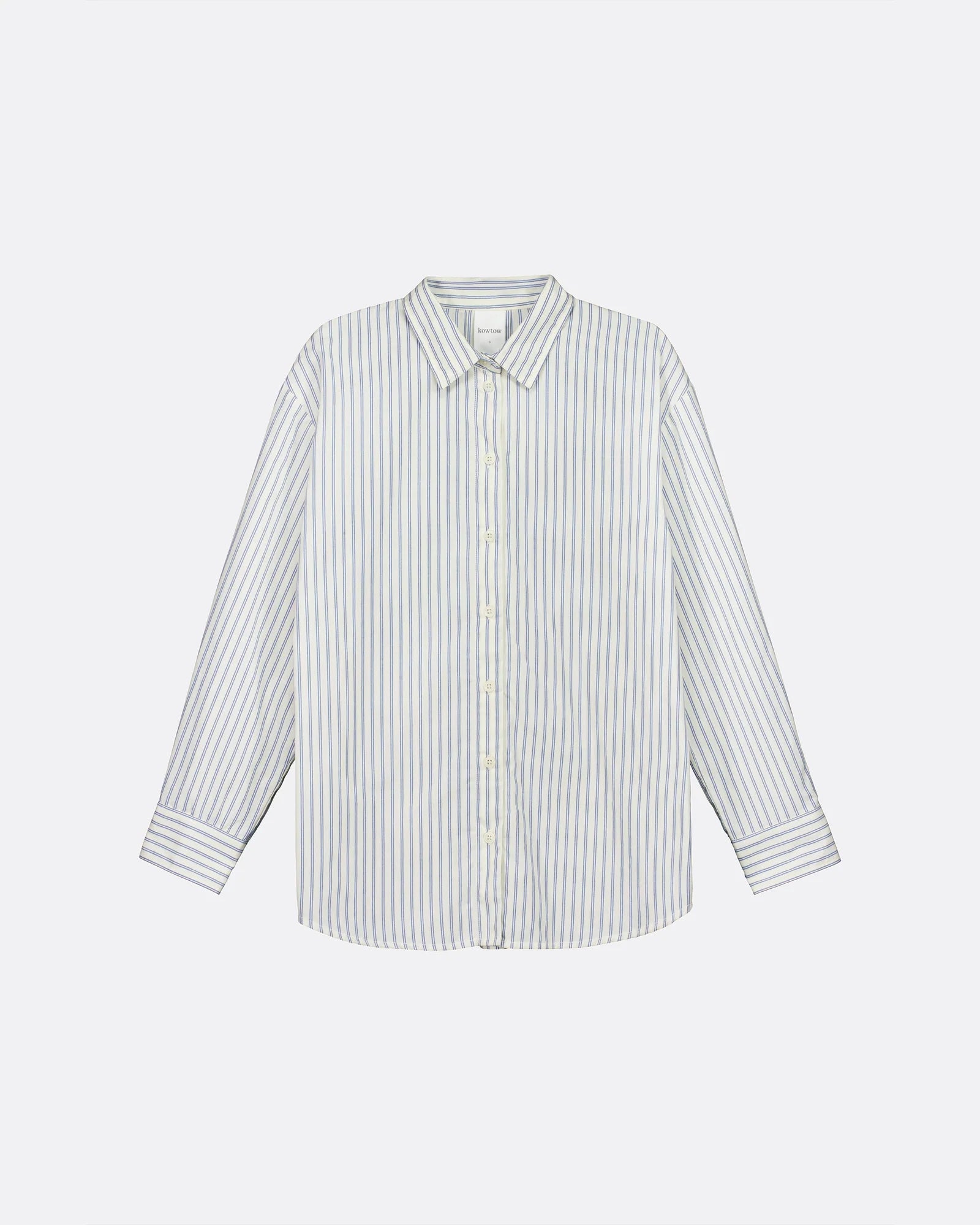 MAKER SHIRT in Ticking Stripe by Kowtow