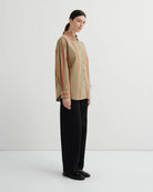 MAKER SHIRT in Nasturtium Stripe by Kowtow