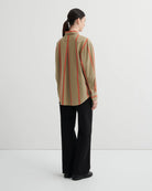 MAKER SHIRT in Nasturtium Stripe by Kowtow