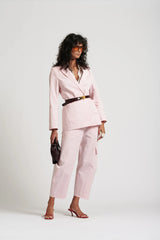 Le Weekend Blazer in Icy Pink by Le Stripe