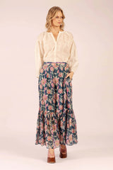 Lola Australia Ballet Skirt in Saint Teal Cotton