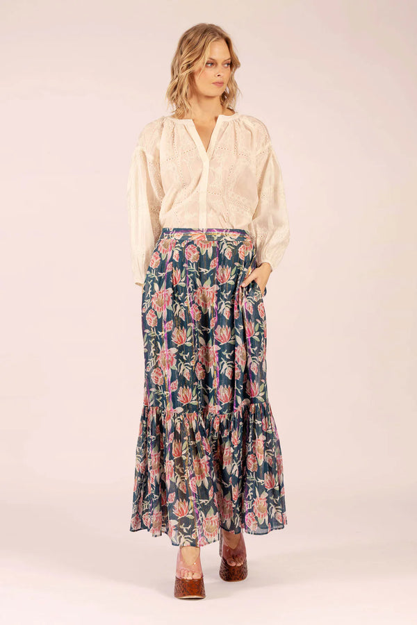 Lola Australia Ballet Skirt in Saint Teal Cotton