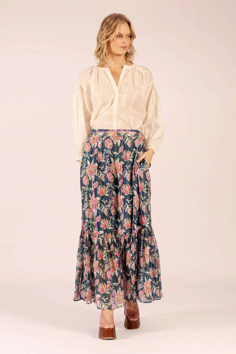 Lola Australia Ballet Skirt in Saint Teal Cotton