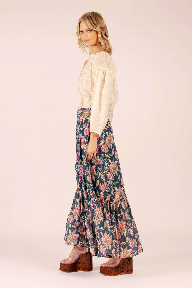 Lola Australia Ballet Skirt in Saint Teal Cotton