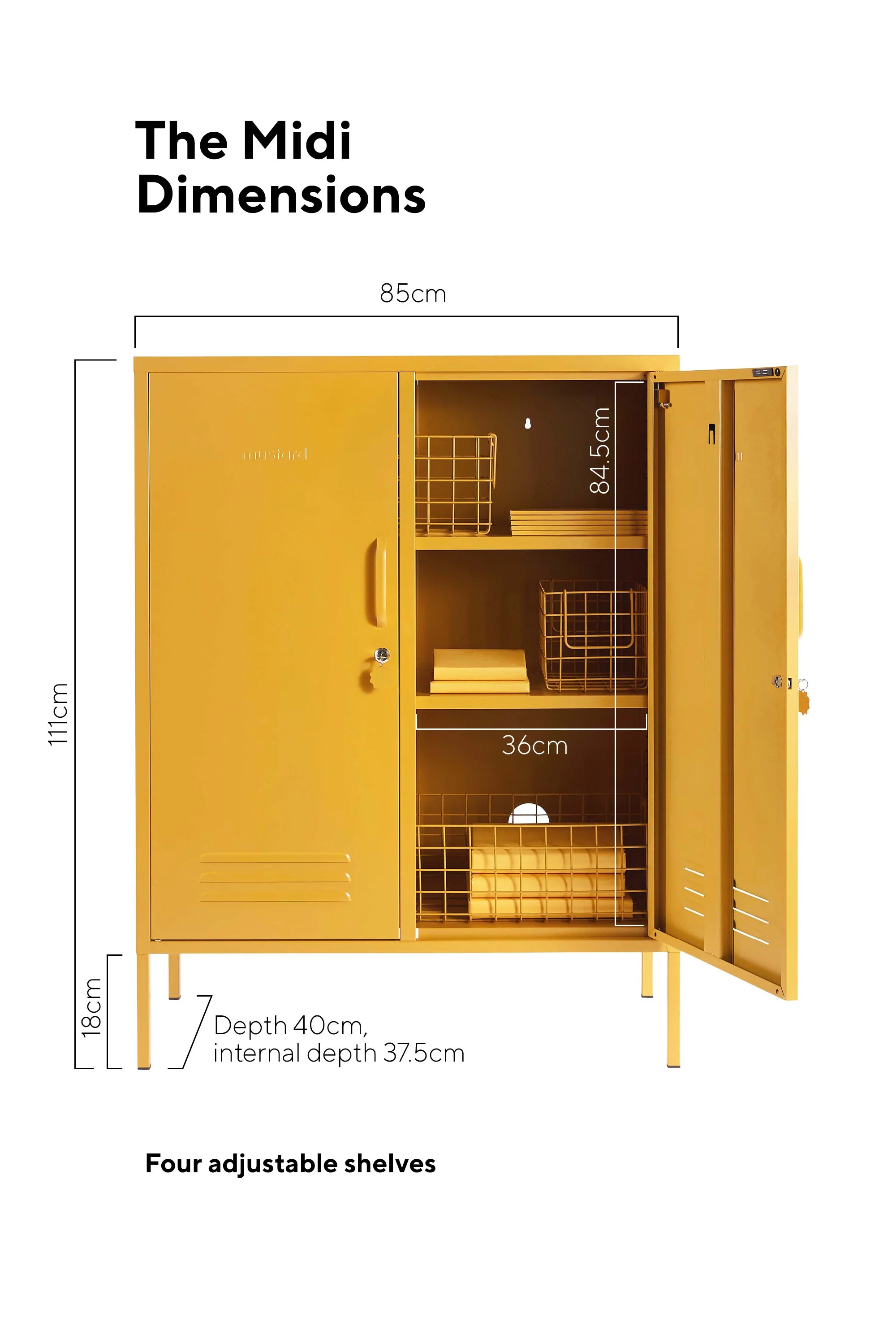 MUSTARD MADE LOCKER | The Midi | Mustard - Darling & Domain