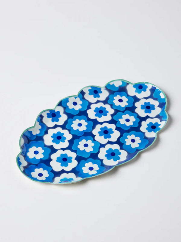 POPPY BLUE TRAY by Jones & Co