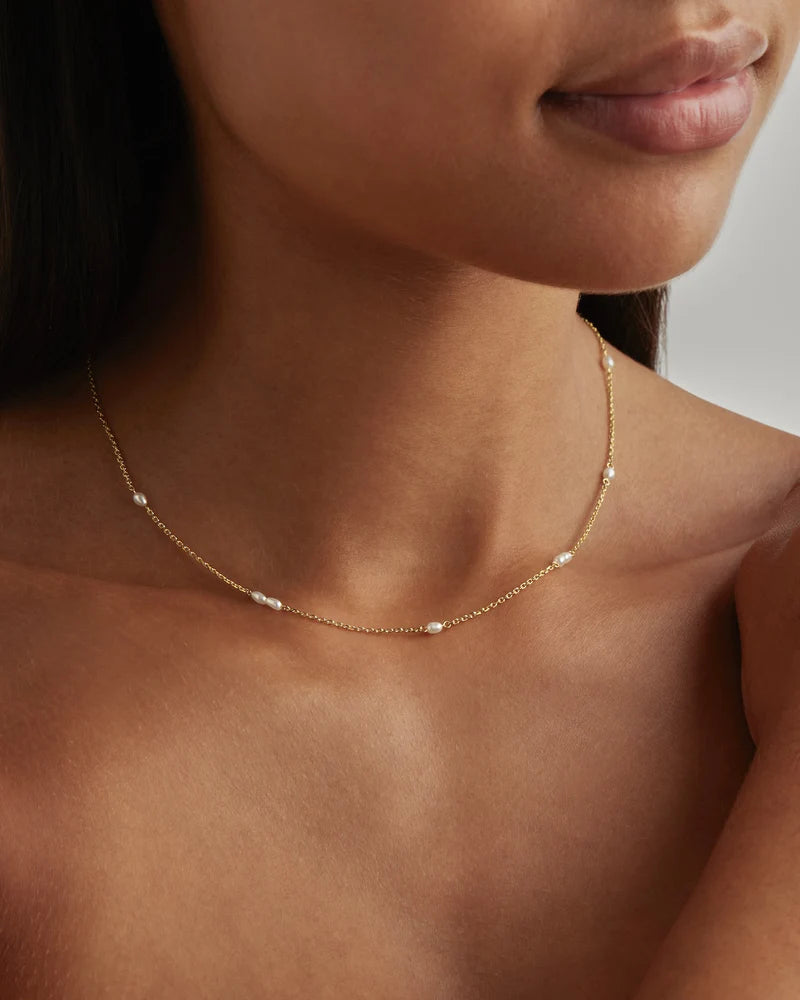 SERENE DREAMS PEARL CHOCKER in 18K Gold Vermeil from By Charlotte