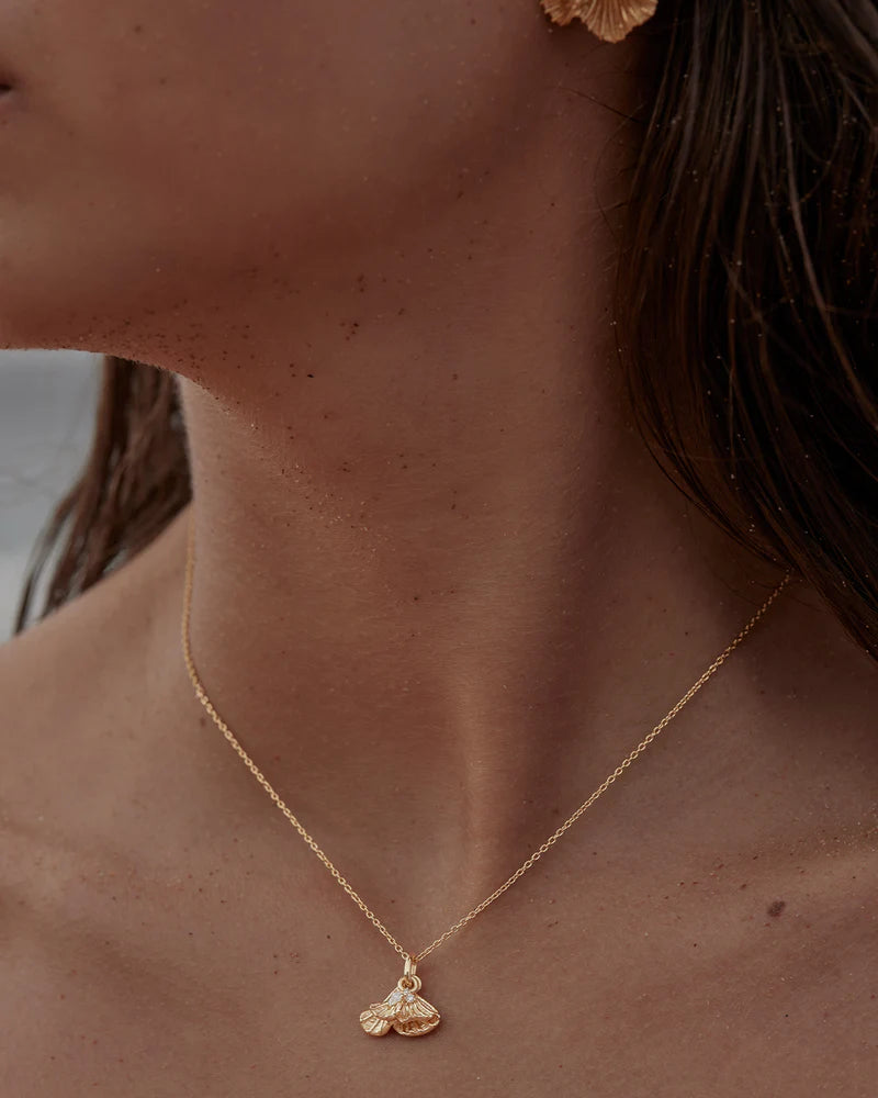 OCEAN WHISPER NECKLACE in 18K Gold Vermeil from By Charlotte