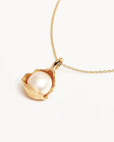 A PLACE TO DREAM PEARL NECKLACE in 18K Gold Vermeil from By Charlotte