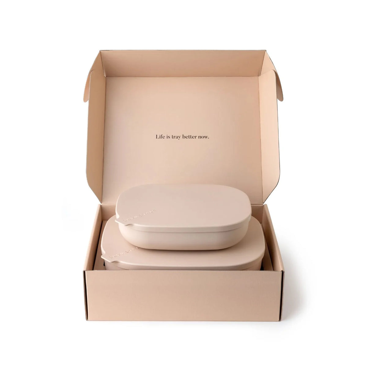 STYLEWARE NESTING TRAY 2-PIECE SET in Biscotti