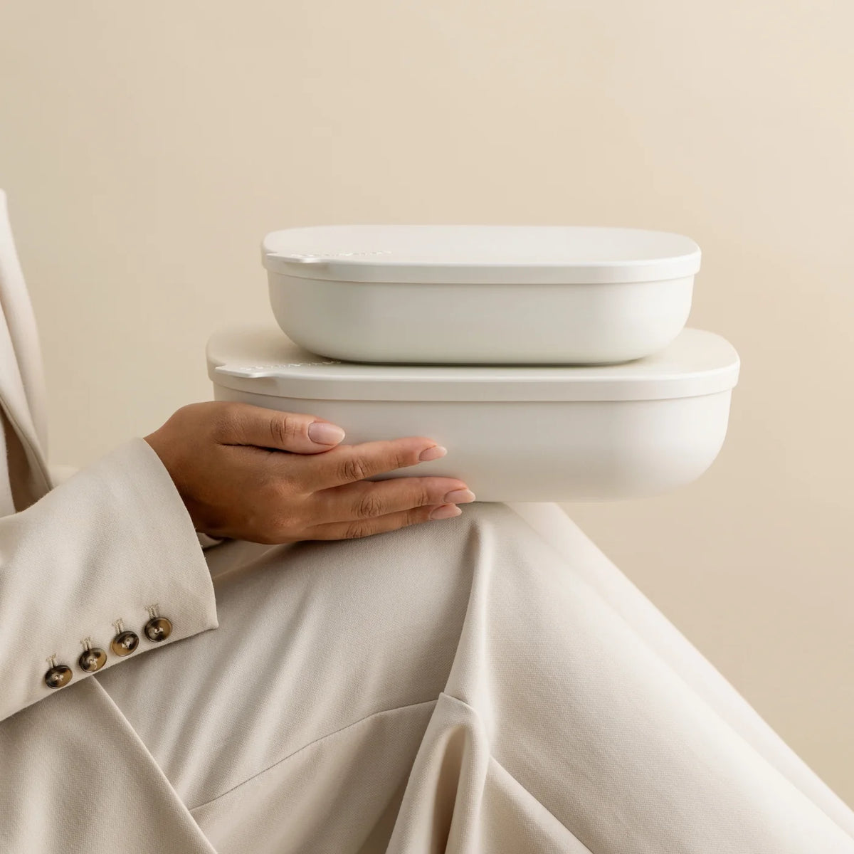 STYLEWARE NESTING TRAY 2-PIECE SET in Dune