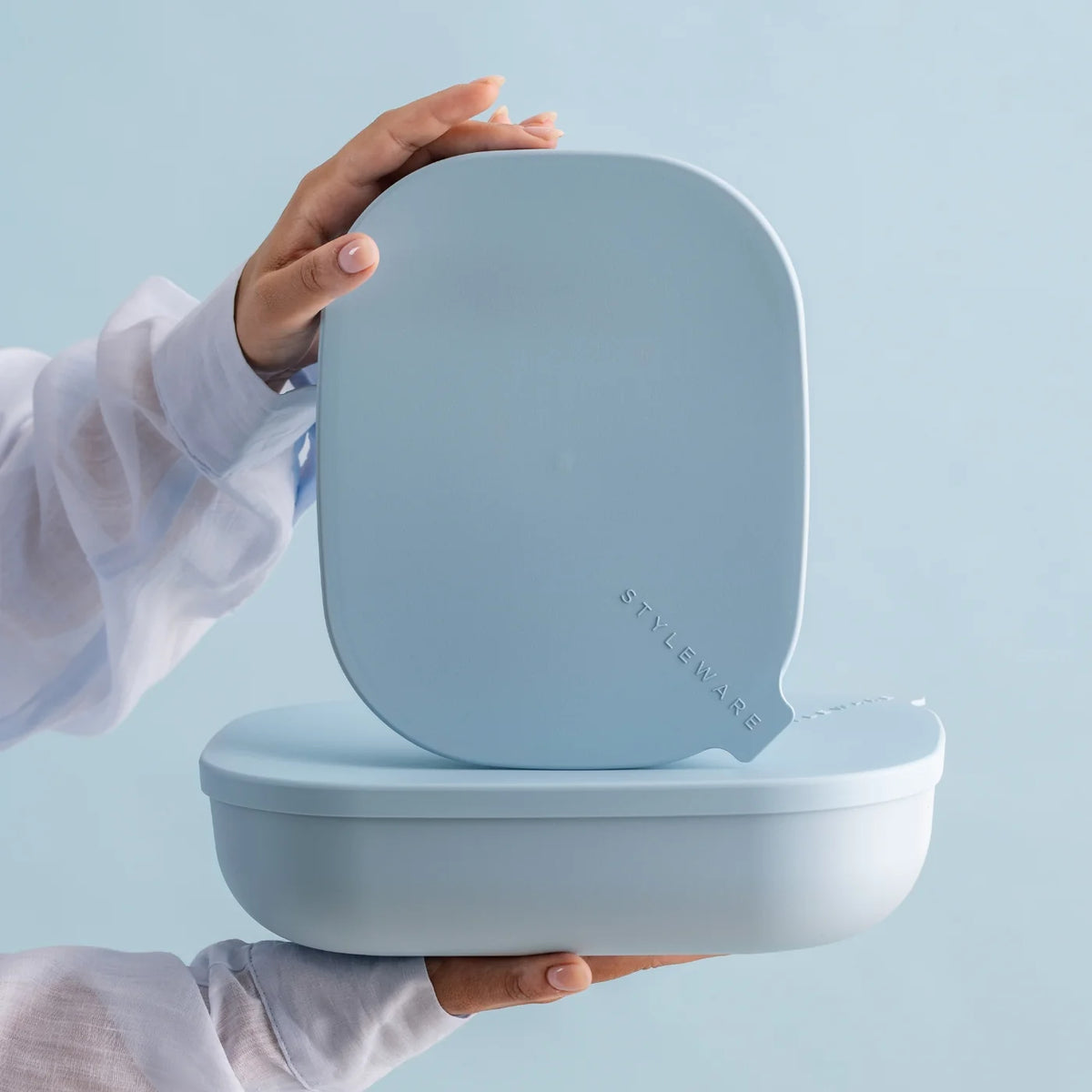 STYLEWARE NESTING TRAY 2-PIECE SET in Sky