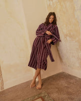 HOMMEY ROBE in Blackberry from Hommey