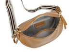 Obsessed Leather Crossbody Bag in Camel
