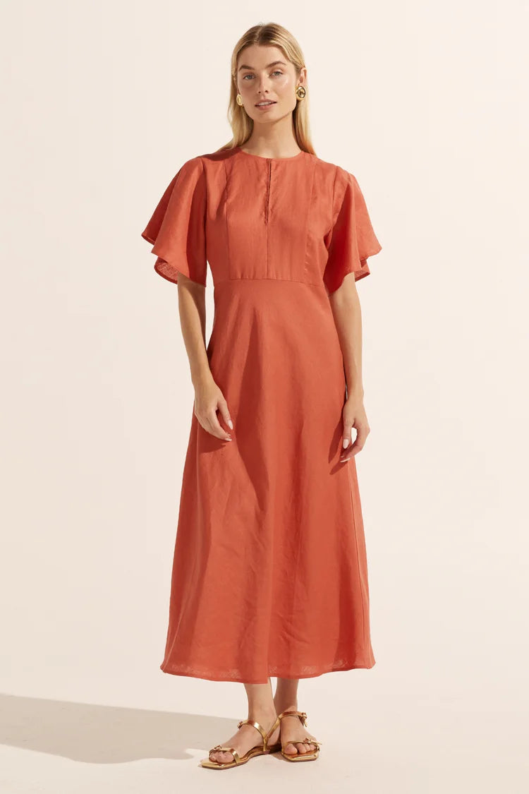 PAVILLION DRESS in Nectarine from Zoe Kratzmann