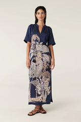 Pina Kaftan Dress in Mirage Print by Cable Melbourne