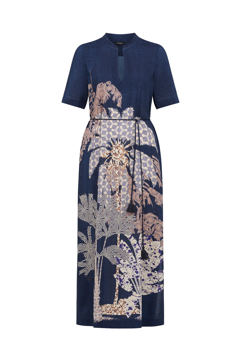 Pina Kaftan Dress in Mirage Print by Cable Melbourne