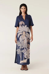 Pina Kaftan Dress in Mirage Print by Cable Melbourne