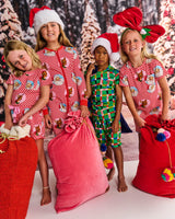 Santa Sack in Pink Lemonade by Kip & Co