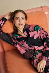 POM BLOUSE in Big Blooming Pink from POM Amsterdam