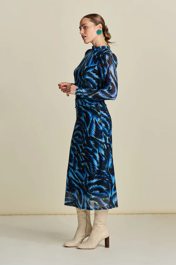 POM DRESS in Feathers Blue Meshe from POM Amsterdam