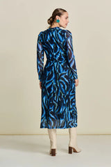 POM DRESS in Feathers Blue Meshe from POM Amsterdam