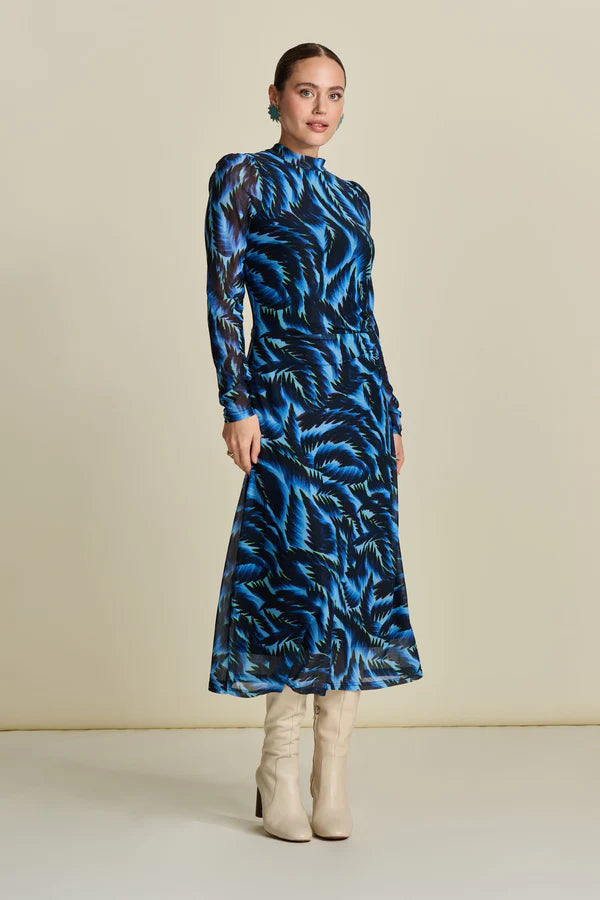 POM DRESS in Feathers Blue Meshe from POM Amsterdam