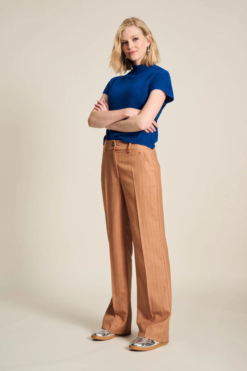 POM STRIPED PANT | Sugar Brown