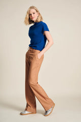 POM STRIPED PANT | Sugar Brown