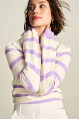 POM PULLOVER KNIT in Striped Purple from POM Amsterdam