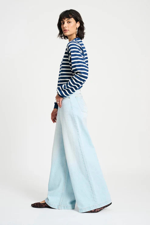 POM TOP in Striped Blue + White from POM Amsterdam