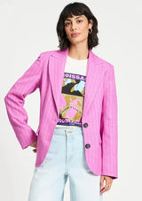 POM BLAZER in Rose Doux Striped by POM Amsterdam