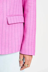 POM BLAZER in Rose Doux Striped by POM Amsterdam