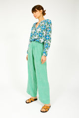 Primrose Park Pablo Trouser in green geo available from Darling Domain