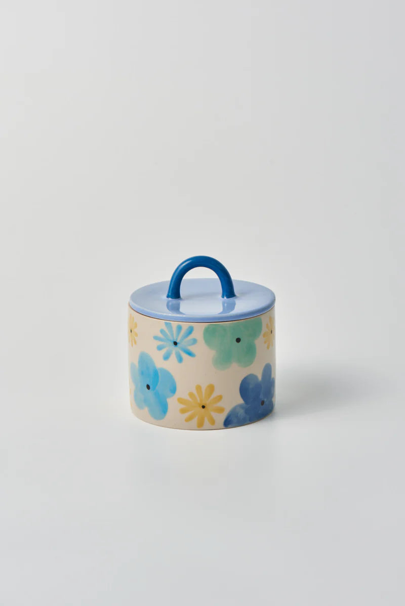 DITSY SUGAR BOWL in Blue by Jones & Co