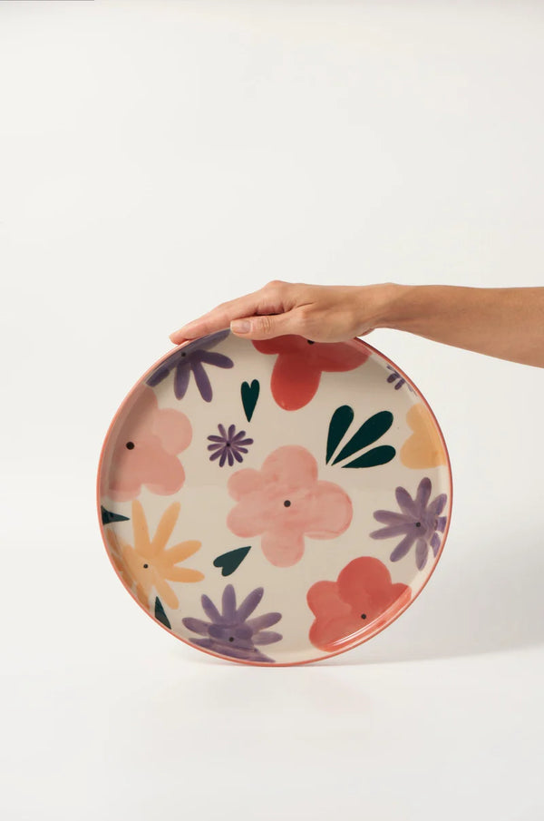 DITSY PLATTER n Pink by Jones & Co