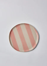 CABANA STRIPE PLATTER in Pink by Jones & Co