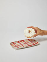 PINCHOS RED CHECK TRAY by Jones & Co