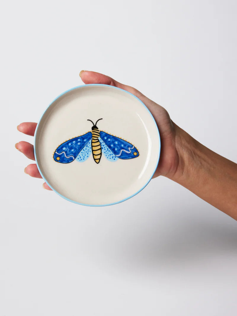 MOTH PARTY TRAY in Sky by Jones & Co