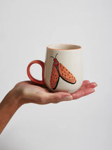 MOTH PARTY MUG in Pink by Jones & Co