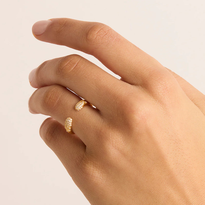 CONNECT DEEPLY RING in Gold from By Charlotte