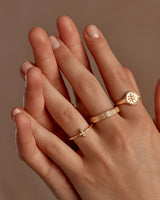 LIVE IN LOVE RING in 18k Gold Vermeil from By Charlotte